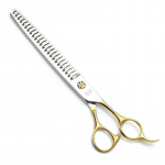 TAURO PRO LINE Janita Plunge seeria fileerk&auml;&auml;rid 19 cm, 24 hammast, 440c roostevaba teras, kuldne k&auml;epide