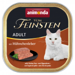 ANIMONDA Vom feinsten classic konservs&ouml;&ouml;t t&auml;iskasvanud kassidele kanamaksaga 100 g