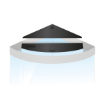 JUWEL Trigon 190 kolmnurkse akvaariumi varuklappide komplekt 1 tk