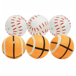 MISOKO Koera m&auml;nguasi, tennisepallid, heliga, 6 cm, 6 tk pallid, heliga, 6 tk, 6 cm
