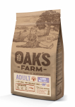 OAK'S FARM teraviljavaba kuivtoit t&auml;iskasvanud v&auml;ikestele ja &uuml;liv&auml;ikestele koerat&otilde;ugudele, lambalihaga 2 kg