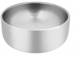 AGX STEEL Kausi lemmikloomale, metall, h&otilde;bedane 600 ml, &Oslash;15 cm
