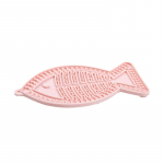 PET ADVANCE lemmiklooma kauss aeglaseks s&ouml;&ouml;miseks, kalakujuline, silikoon, 20x10x0,5 cm roosa