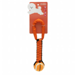MISOKO Koera m&auml;nguasi, kont, heliga, 7,5 cm, 3 tk k&ouml;iega, oranž