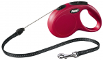 FLEXI Classic automaatne jalutusrihm S suurus, 5 m, punane