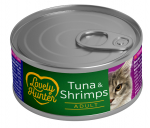 LOVELY HUNTER konservs&ouml;&ouml;t t&auml;iskasvanud kassidele tuunikala ja krevettidega 85 g