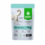 NATURE'S PROTECTION SUPERIOR CARE Teraviljavaba m&auml;rgtoit valge kala jakalkunilihaga, igat t&otilde;ugu t&auml;iskasvanud steriliseeritud kassidele 85 g