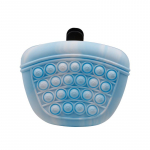 PET ADVANCE Lemmiklooma maiuse kott t&otilde;mblukuga, silikoonist sinine/valge