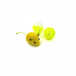HIPPIE PET Kassi m&auml;nguasi, hija pallidega, 3 tk. kollanes