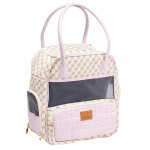 MISOKO Lemmiklooma kandekott-seljakott, nahk, 36,5x24x39 cm valge