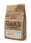 OAK'S FARM teraviljavaba kuivtoit k&otilde;igile t&auml;iskasvanud koerat&otilde;ugudele, valge kalaga 2 kg