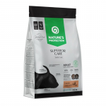 NATURE'S PROTECTION SUPERIOR CARE Tallelihaga teraviljavaba kuivtoit v&auml;ikest t&otilde;ugu tumedakarvalistele t&auml;iskasvanud koertele 1.5 kg