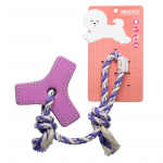 MISOKO Lemmiklooma m&auml;nguasi n&ouml;&ouml;riga, lilla, 42 cm