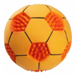 MISOKO Koera m&auml;nguasi, jalgpall, lateks, oranž 10 cm
