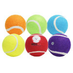 MISOKO Koera m&auml;nguasi, tennisepallid, heliga, 6 cm, 6 tk tennisepallid, heliga, 6 tk, 6 cm, v&auml;rviline