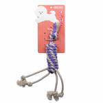 MISOKO Lemmiklooma m&auml;nguasi, n&ouml;&ouml;ri ja lindiga n&ouml;&ouml;ri ja lindiga, lilla, 33 cm