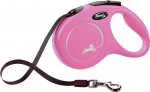 FLEXI Classic Jalutusrihm M, max 25kg 5m, M, max 25kg 5m, lint, roosa