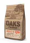 OAK'S FARM teraviljavaba kuivtoit k&otilde;igile t&auml;iskasvanud koerat&otilde;ugudele, l&otilde;he ja krilliga 2 kg