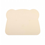 PET ADVANCE lemmiklooma kausimatt, karu pea kujuline, silikoon, 40x30x0,1 cm valge