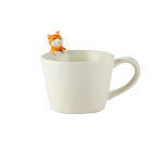 XINGMI CERAMICS Tass Shiba inuga keraamiline, valge valge, 0,35 l, 14x8,2 cm