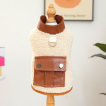 PAW COUTURE Lemmiklooma vest valge/oranž, suurus M