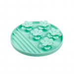PET ADVANCE lemmiklooma kauss aeglaseks s&ouml;&ouml;miseks, kahekihiline, silikoon, 19,4x19,4x2 cm roheline