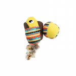 HIPPIE PET Kassi m&auml;nguasi, kala ja pall 14 cm
