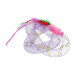 HIPPIE PET Kassi m&auml;nguasi, sulgedegais, 19 cm lilla