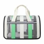 PAW COUTURE Looma kandmiskott 41x27x25 cm, M suruus, valge/roheline