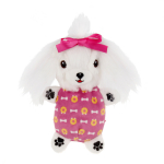 MISOKO LIMITED EDITION pl&uuml;&uuml;sist m&auml;nguasi MALTA BICHON, koertele, vahetatavate piiksujatega, 19,5x16x4,5 cm