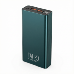TAURO PRO LINE Alumiiniumist akupank (power bank) 22.5 W kiirlaadimine, 20000 mAh, halli v&auml;rv
