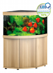 JUWEL LED Trigon 350 akvaarium, nurgeline heledast puidust