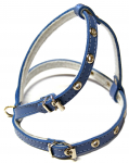 HIPPIE PET Nahast traksid koerale 10 x 38 cm, sinised