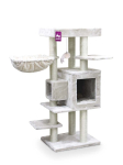 PETREBELS Kraapimispuu kassidele 55x45x134 cm, kreemjas