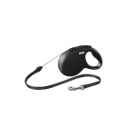 FLEXI Classic automaatne jalutusrihm S suurus, max 12 kg, 5 m, must