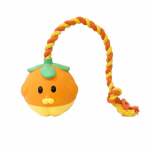 MISOKO Lemmiklooma m&auml;nguasi, puuvili n&ouml;&ouml;riga, lateks, 40 cm oranž