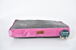 P.LOUNGE Lavendliaroomiga magamisase lemmikloomale S:60x40x11 cm, roosa ja hall