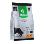 NATURE'S PROTECTION SUPERIOR CARE Teraviljavaba kuivtoit pardilihaga v&auml;ikest t&otilde;ugu t&auml;iskasvanud tumedakarvalistele koertele 10 kg