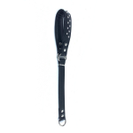 LINO nahast kaelarihm koertele S, must, neetidega, 3 x 29&ndash;43 cm
