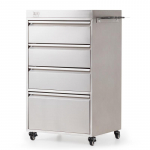 TAURO PRO LINE Roostevabast terasest t&ouml;&ouml;riistakapp ratastel 87x40x70 cm