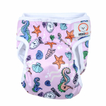 MISOKO korduskasutatavad m&auml;hkmed emastele koertele, merihobumotiiviga, roosad M-suurus, 1 tk.