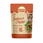 ARATON Niiske lemmikloomatoit l&otilde;he ja kanaga t&auml;iskasvanud kassidele k&otilde;igi t&otilde;ugude puhul 85 g