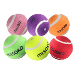 MISOKO Koera m&auml;nguasi, tennisepallid, heliga, 6 cm, 6 tk mitmev&auml;rviline