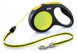 FLEXI Neon XS automaatne tross-jalutusrihm M, max 20 kg, 5 m