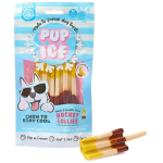IMAGINELLES Keskmist t&otilde;ugu t&auml;iskasvanud koerte toidulisand &ndash; maius Pup Ice, j&auml;&auml;tisekujuline "Rocket Lollies" maasika- ja &scaron;okolaadimaitseline, 90 g, 2 tk.