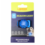 Laroo Loomade LED-ripats BEACON LIGHT BLINKER, USB-laetav sinine, 2,8 x 17 cm