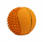 MISOKO Koera m&auml;nguasi, ragbi pall, lateks, oranž 10 cm