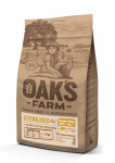 OAK'S FARM teraviljavaba kuivtoit t&auml;iskasvanud steriliseeritud kassidele, l&otilde;he ja krilliga 2 kg