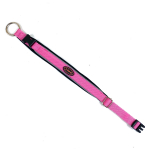 LINO tekstiilist kaelarihm koertele L, roosa, 39-56 cm