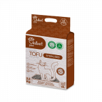 VELVET PAW TOFU kookoses&ouml;e, kookosp&auml;hkli ja mandli essentsiga kassiliiv steriliseeritud kassidele 1,5 mm graanulid, 2,6 kg / 6 l